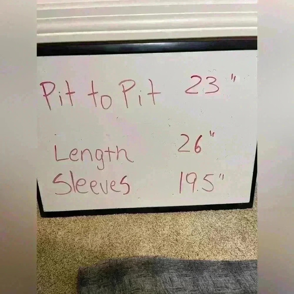 Pure Jill top 80% linen navy grey top L - Picture 8 of 8